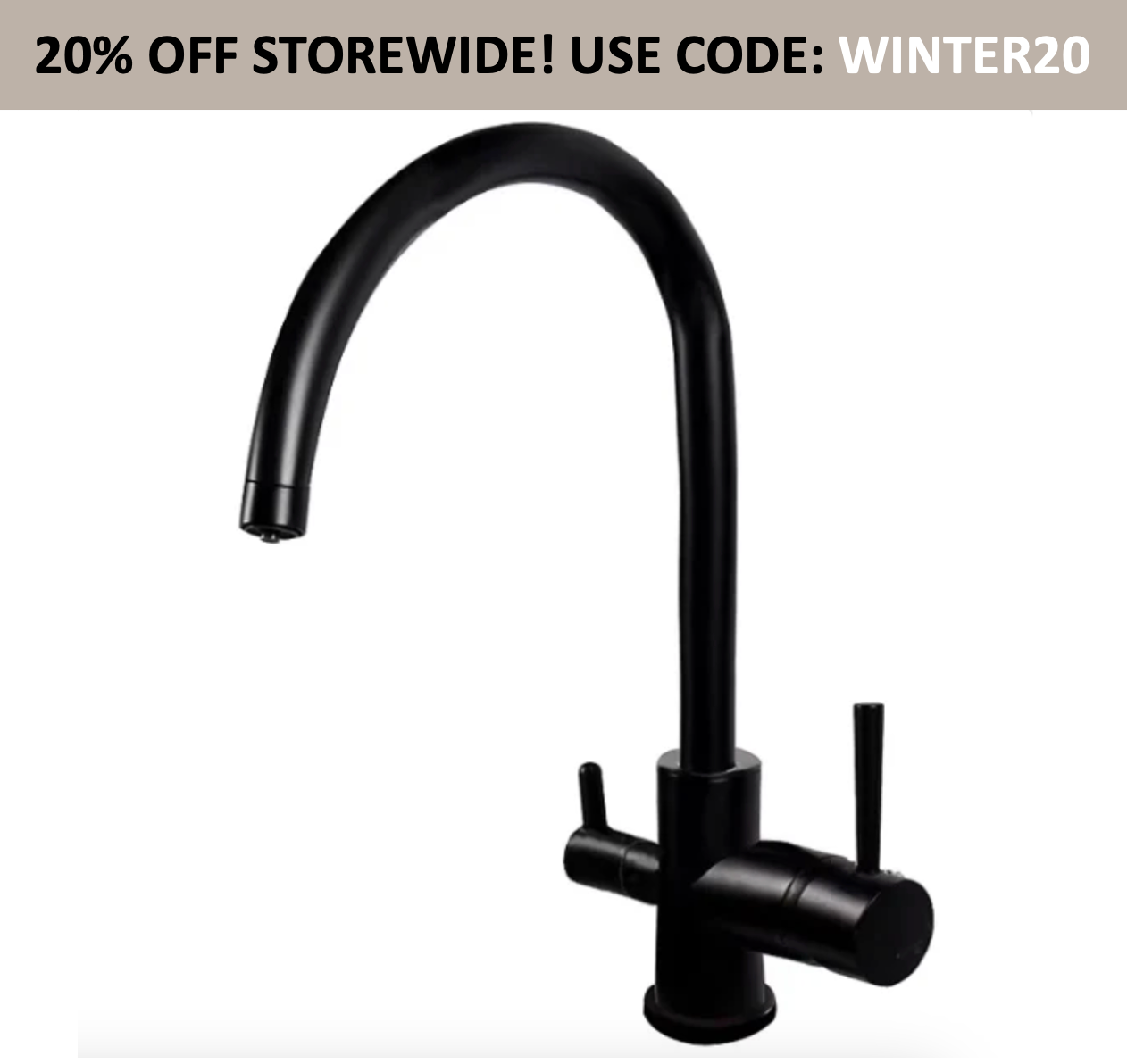 Aquipure kitchen tap (Black)