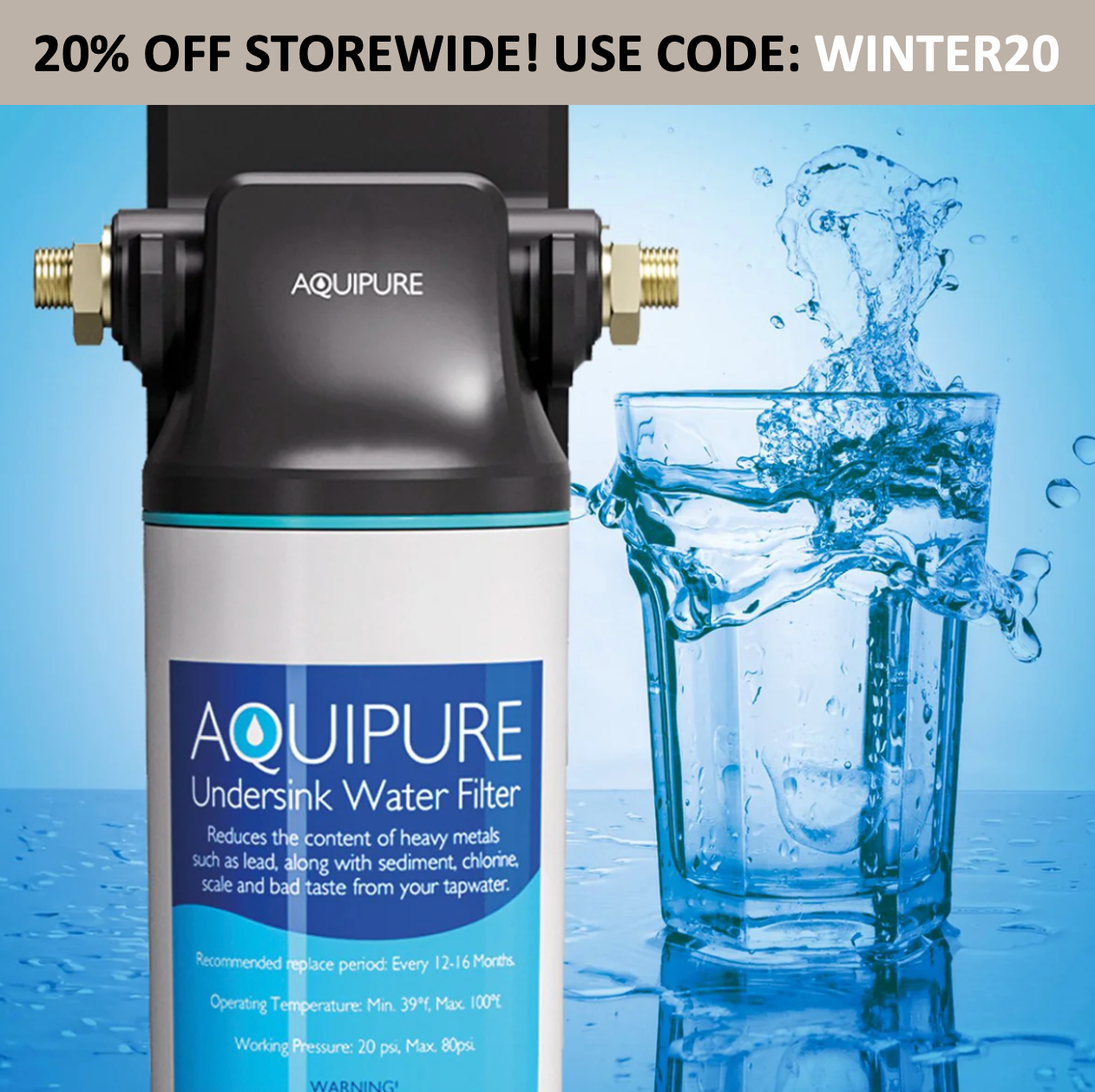 Aquipure Under-Sink water filter