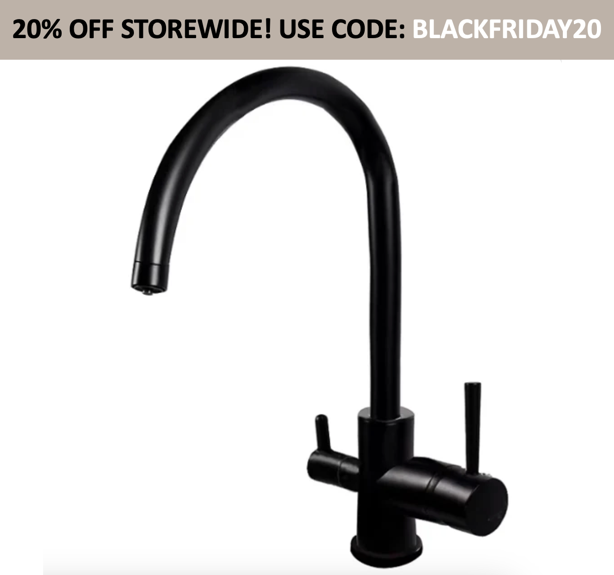 Aquipure kitchen tap (Black)